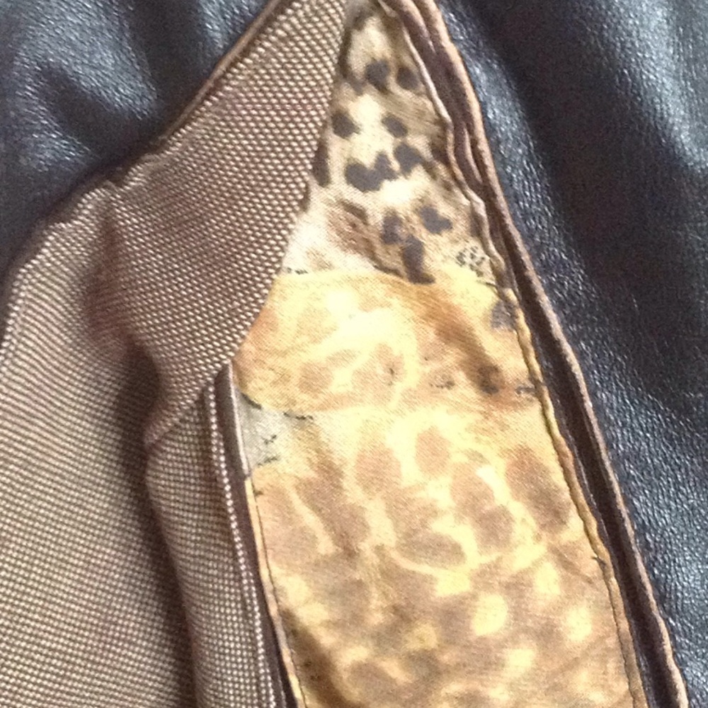 NWOT Lamb leather and silk jacket - Picture 3 of 7